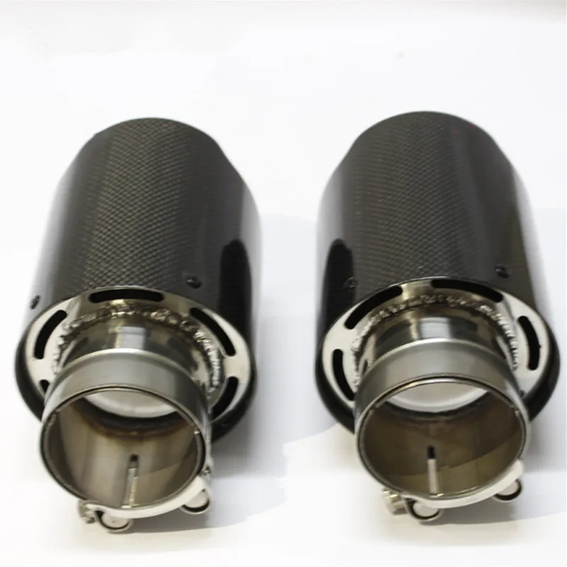 Модифицированная Автомобильная выхлопная труба 1 пара нержавеющая сталь +