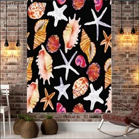 starfish tapestry wall rugs wall hanging fabric mural background cloth towel beach fabric blanket bedroom home decor