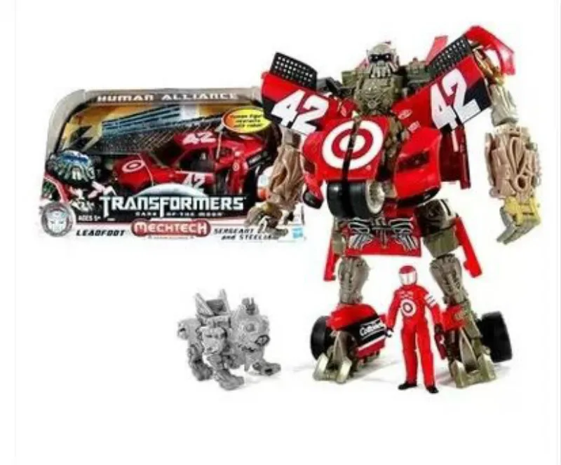 

18cm Hasbro Transformation Human Alliance Leadfoot Movie Dark of The Moon Version Race Car Mode KO Action Figure Robot Toys
