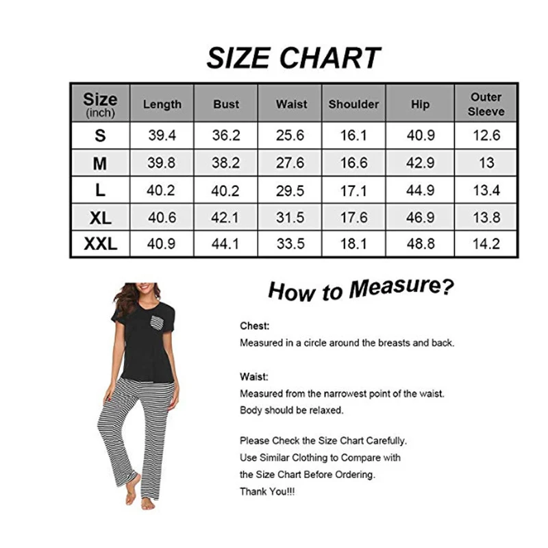 Feelycc Women's Pajama Set Super-Soft Short Top with Long Pants Pjs Sets Soft Sleepwear for Women 2 Pieces Lounge Sets S-XXL