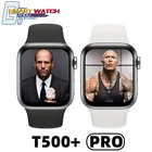 Фитнес трекер часы smartwatch IWO T500 Pro series6 Смарт-часы для мужчин вызовов через Bluetooth плеер часы для IOS Android PK T500
