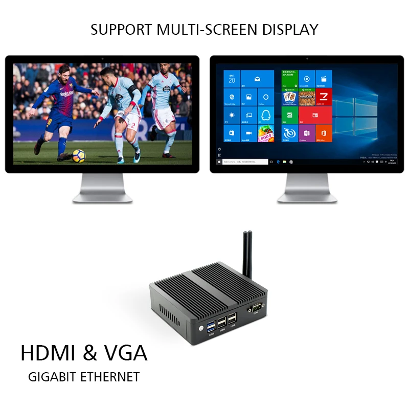 EGLOBAL четырехъядерный 3160 Мини ПК Windows 7 10 Pro Dual NICS WIFI Linux Pfsense маршрутизатор