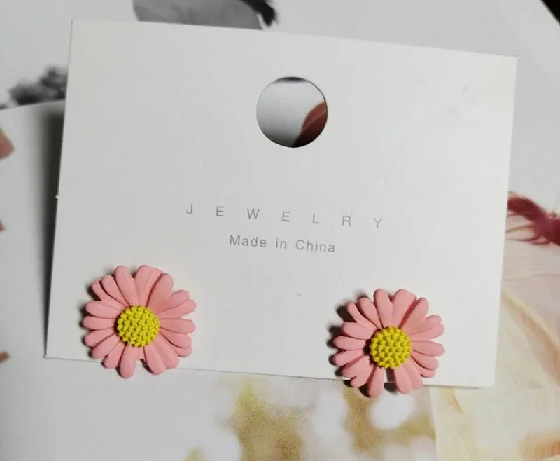 Selexia 925 silver needle small chrysanthemum Earrings temperament personality Earring | Украшения и аксессуары