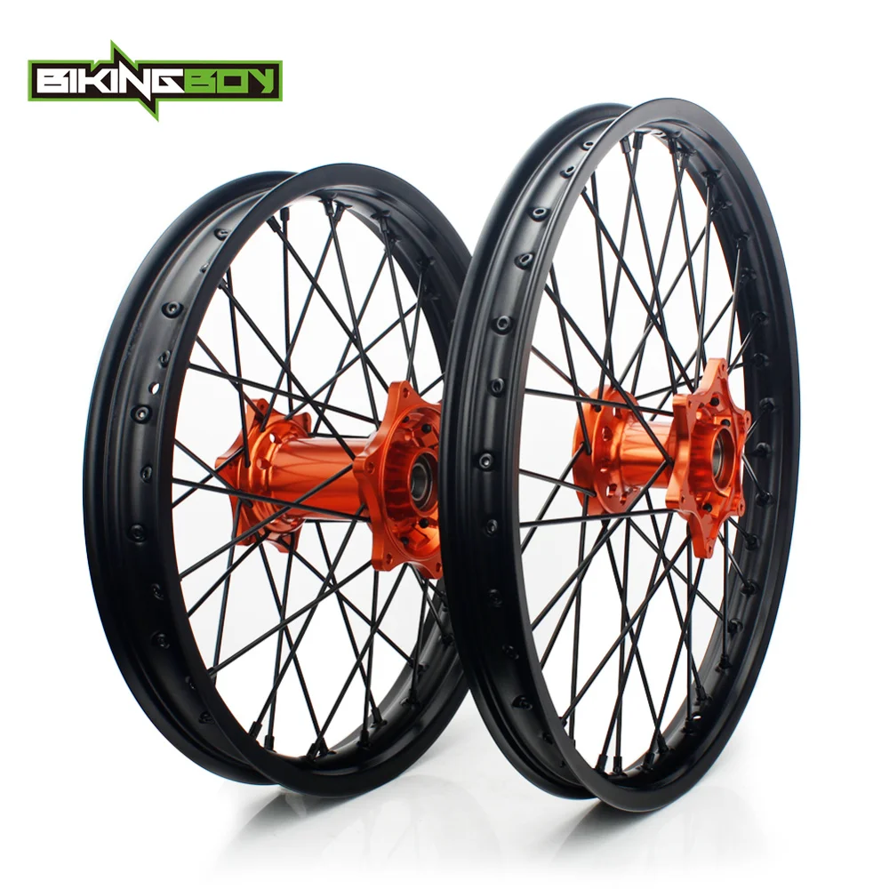BIKINGBOY MX 2" 18" полный набор передние и задние колеса обода Hub 36 спиц для KTM SX XC XC-F SX-F 150 250 300 350 12-14 SX 125 SX-F 450