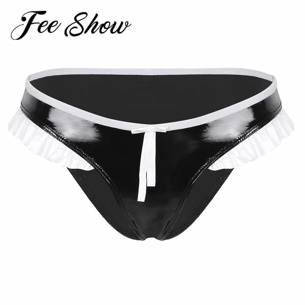 Сексуальное женское нижнее белье латексное блестящее кружевное бикини из