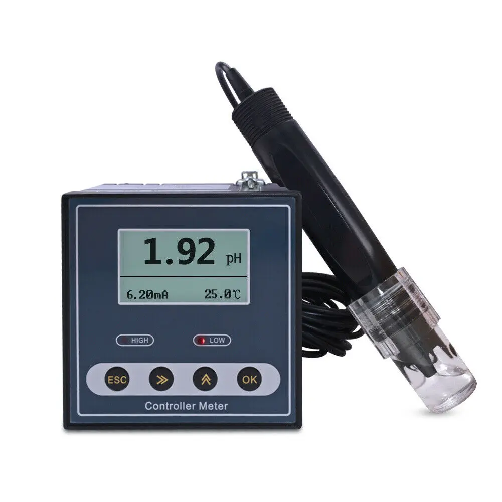 

Industrial PH Meter Water Quality Monitor with pH Range 0 to 14pH Accuracy 0.02 pH