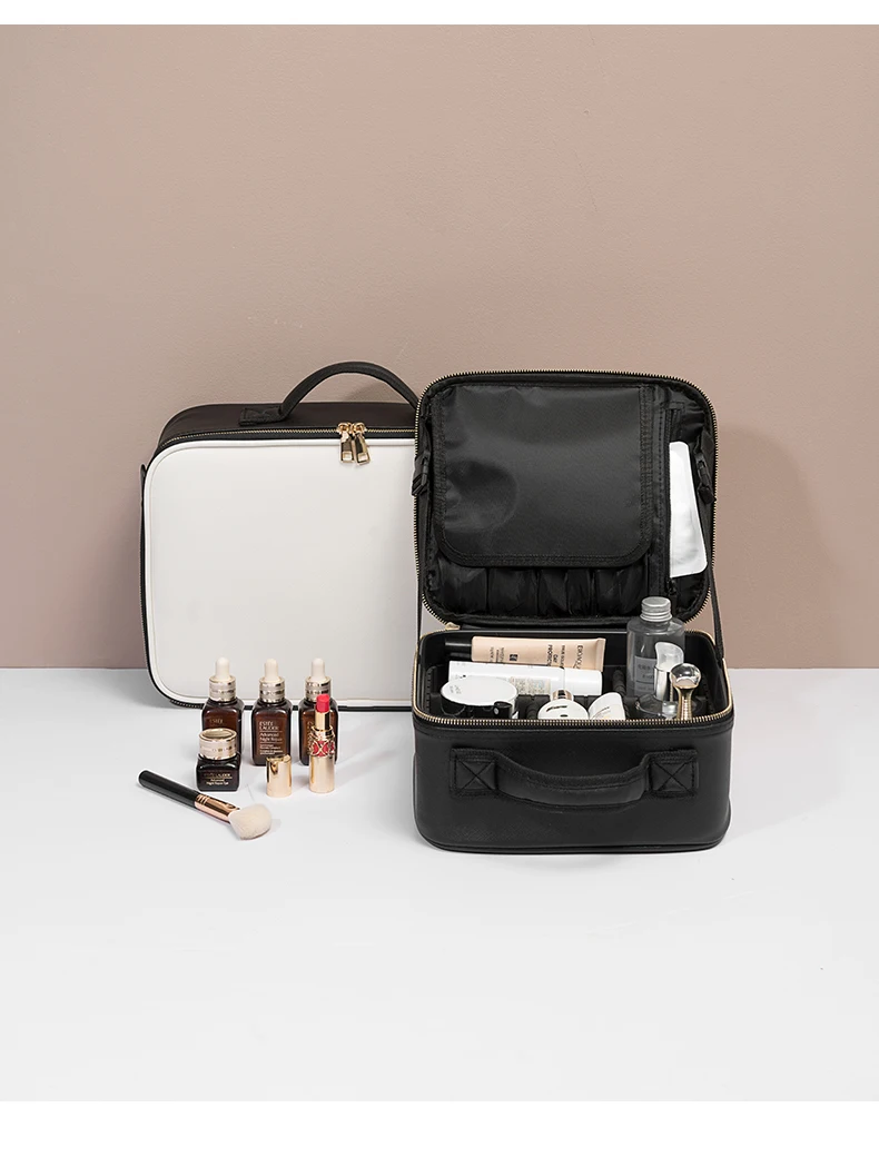 2020New органайзер для профессионального макияжа косметичка Bolso Mujer косметичка PU большой емкости чехол для хранения Чемодан с множеством отсеков