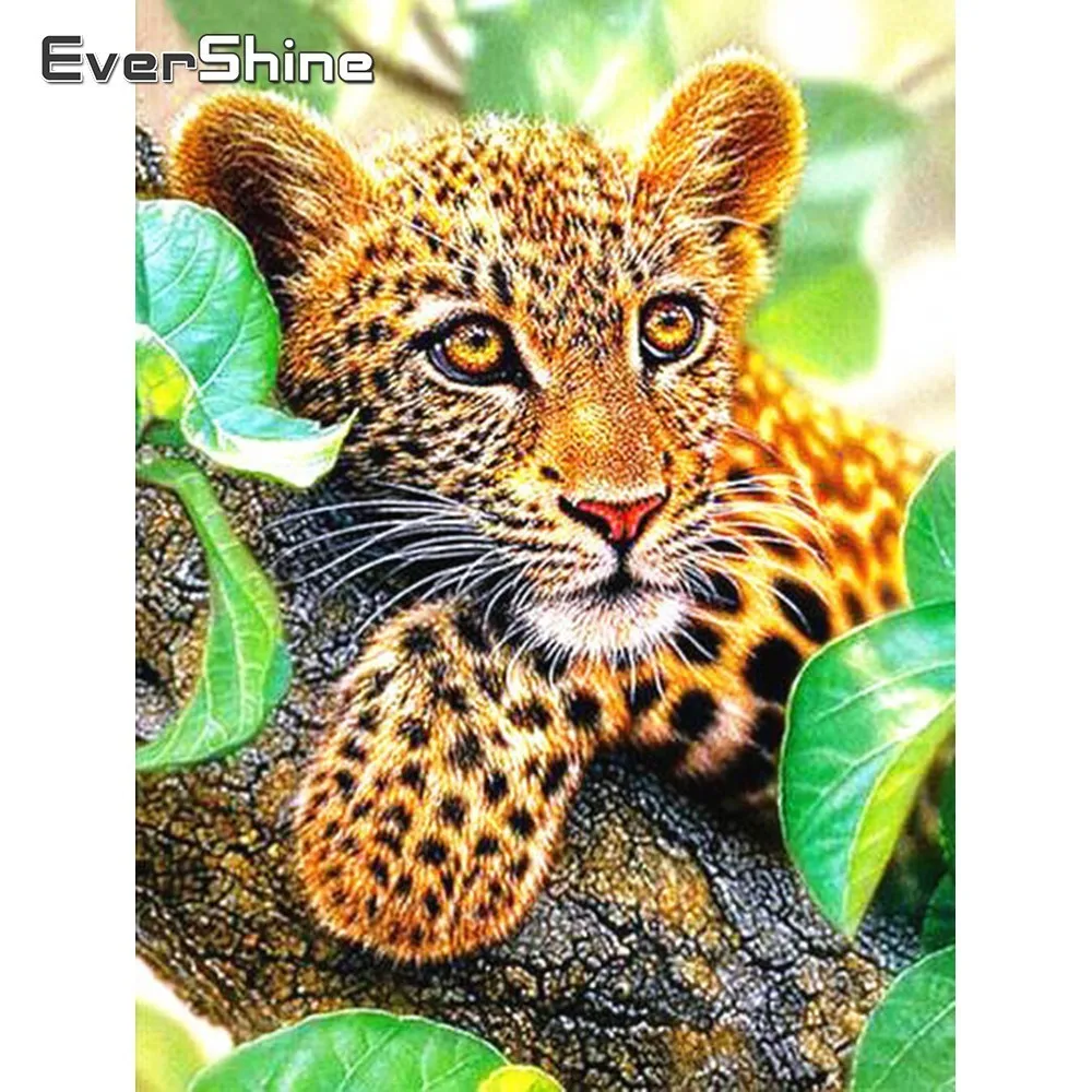 

Evershine Diamond Mosaic Sale Animals 5D Diamond Painting Full Square Leopard Pictures With Rhinestones Diamond Art Needlework