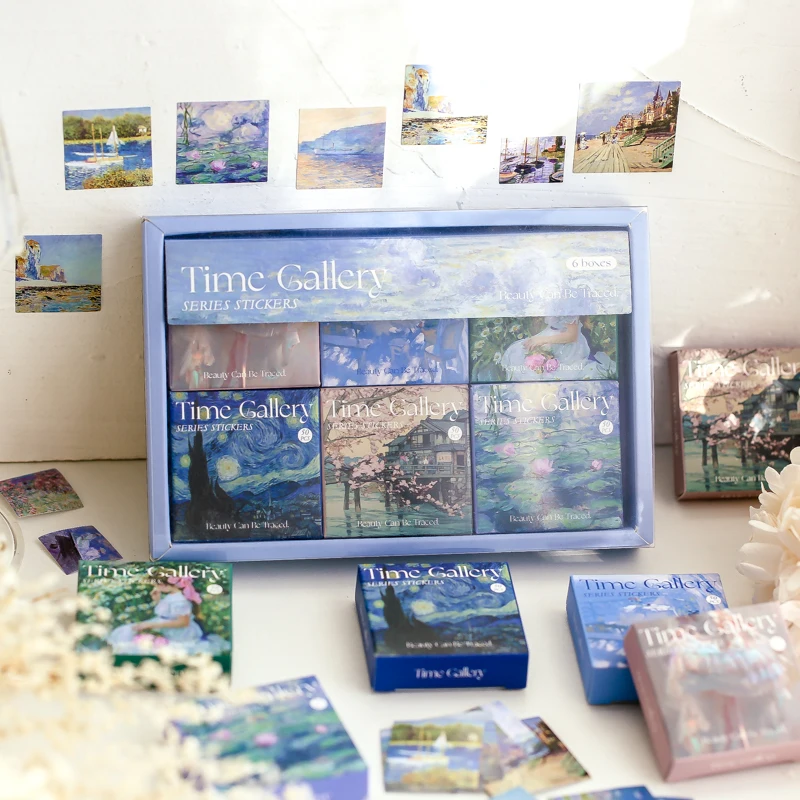 Набор мини-наклеек в коробке Dimi 300 листов милые Мультяшные наклейки с пейзажем