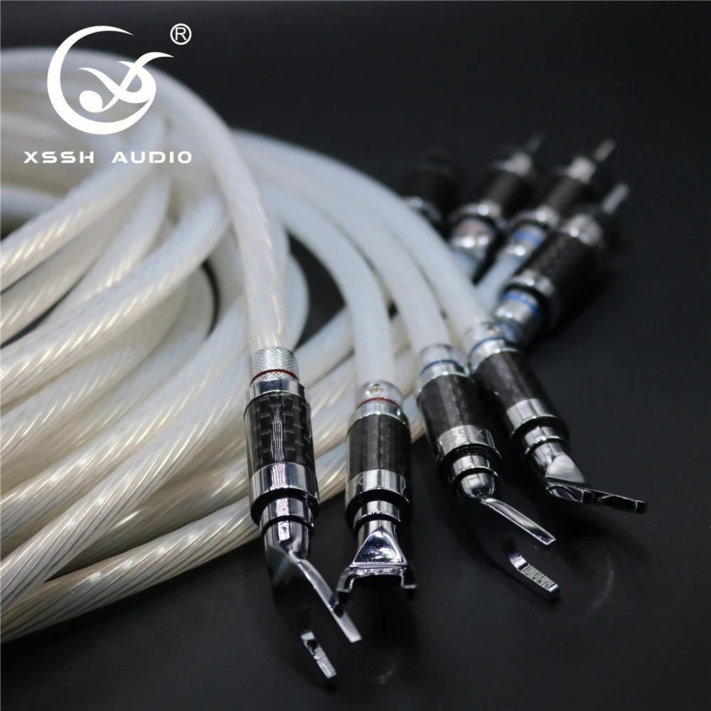 Штекер XSSH audio Hi end Fi посеребренный из чистой меди Банановый штекер для динамика 1