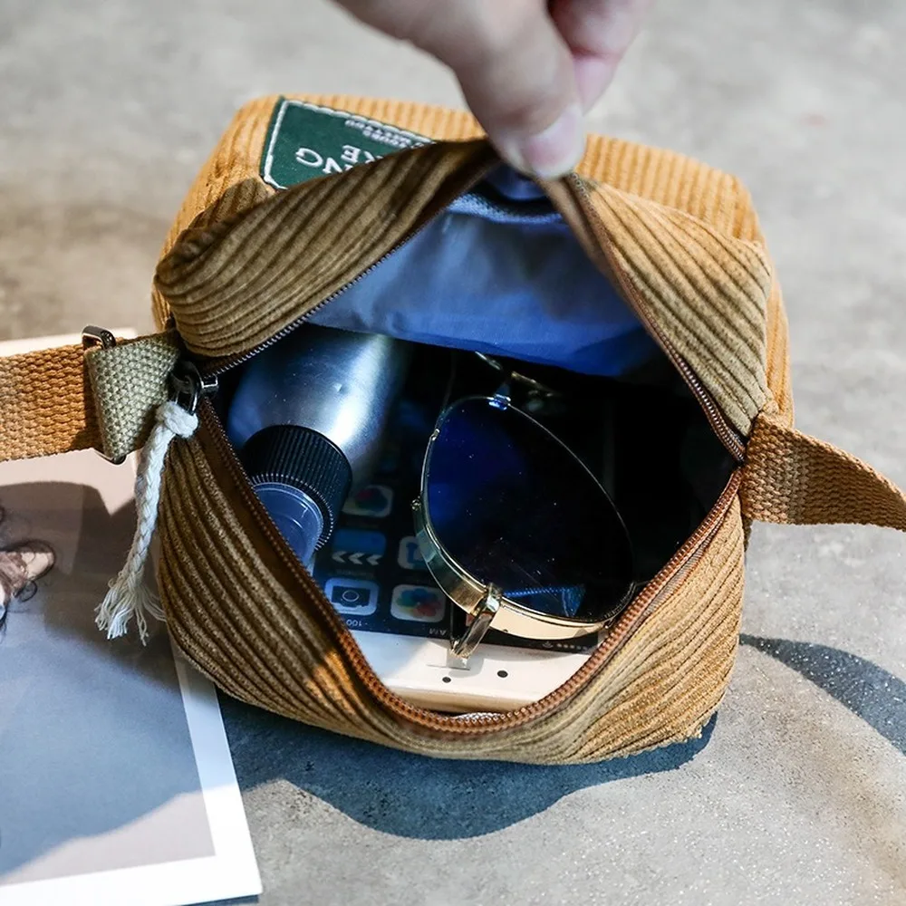 

Fashion Women Crossbody Messenger Bag Shoulder Bags Ladies Casual Handbag for Women 2021 Bolsos Mochilas Corduroy Brown