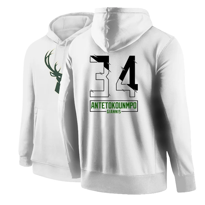

Новинка 2022, мужские американские баскетбольные шорты, трикотажная одежда Antetokounmpo #34, одежда, свитшот, худи, тренировочный костюм в стиле Хара...