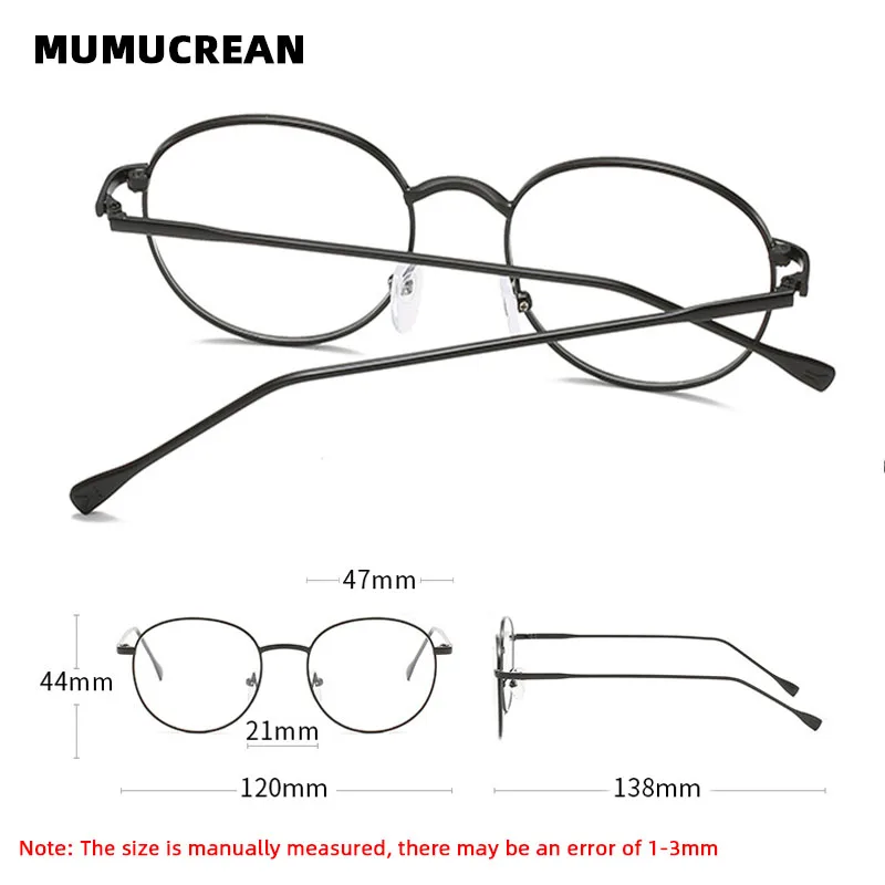 Металлическая круглая оправа для очков