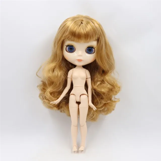 ICY factory шарнирная кукла blyth toy joint body белая кожа блестящее лицо 30 см 1/6 распродажа специальное предложение - Цвет: only nude doll
