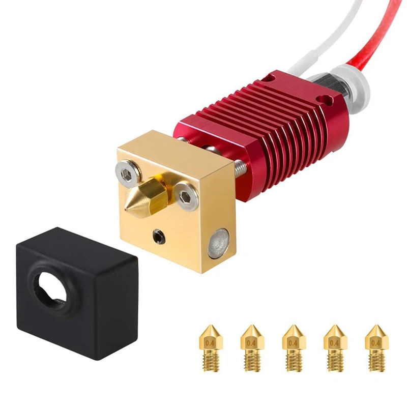 

Authentic Creality Assembly Hot End Kit 3D Printer Parts, with 5X 0.4 mm Nozzle, Suitable for Ender 3