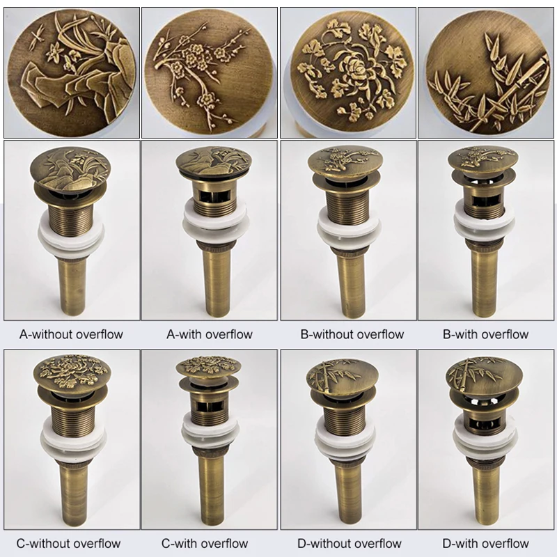 Раковина для ванной комнаты раковины Выдвижная сливная раковина антикварная