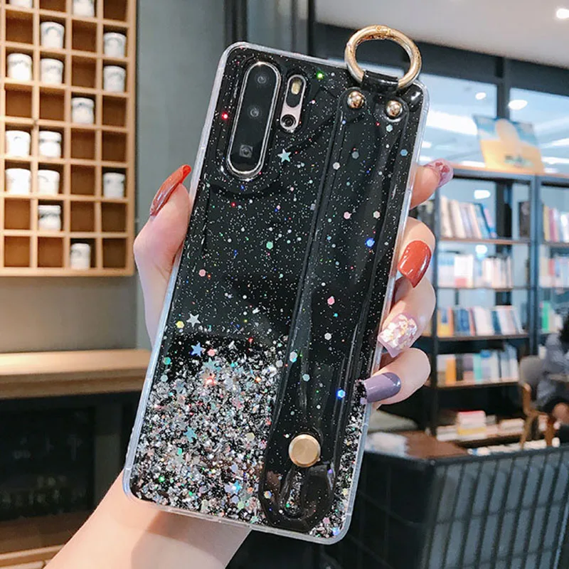 

Case for Samsung Galaxy A71 S20 Ultra S10 Epoxy Wrist Galaxy S20 S10 Lite S20 Plus Note10 Lite A81 A91 A80 A90 A10s A20s Glitter