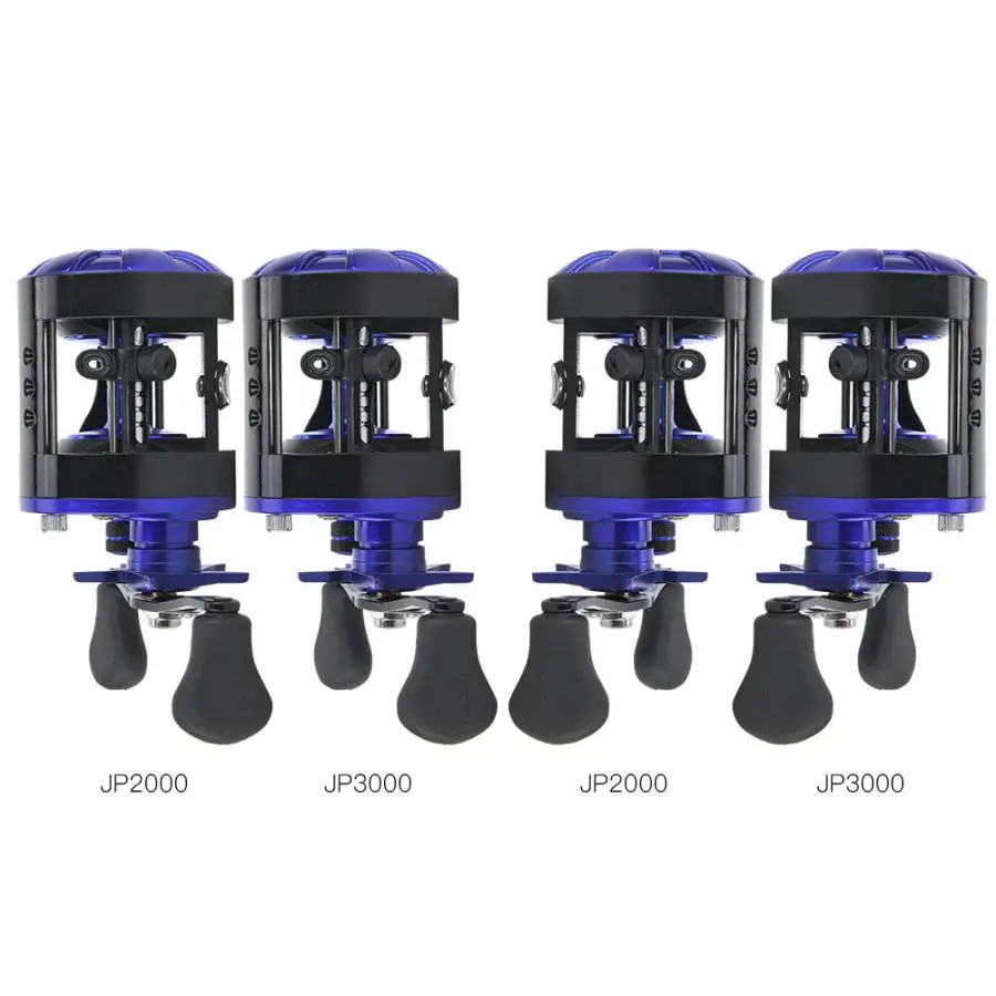 Спиннинговая Рыболовная катушка из голубого алюминиевого сплава левосторонняя