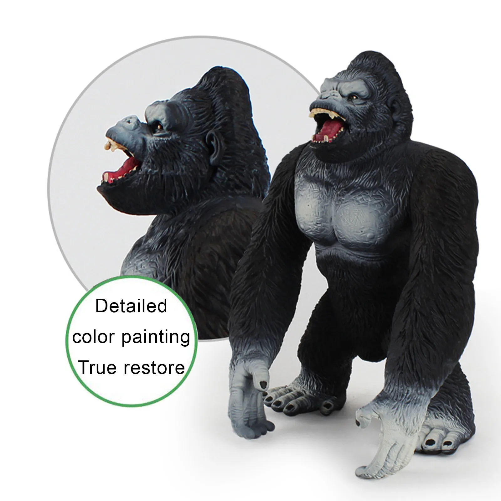 

Children Animal Model Toys Gorilla Hollow animal model Ape Large Chimpanzee Wild Animal Model Educational toys for kids gifts