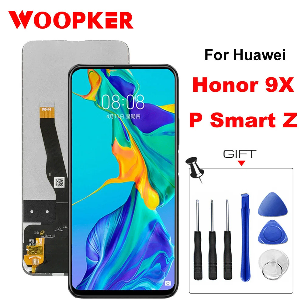 Оригинальный тачскрин аналагово экрана для Huawei P Smart Z STK LX1 запчасть ЖК дисплея Honor