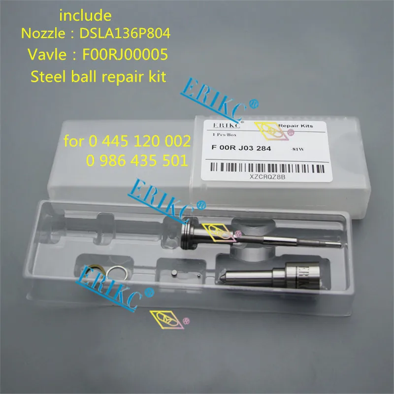 

ERIKC Overhaul kits F00R J03 284 Common Rail Injector Repair Kits F 00R J03 284 (F00RJ03284) for FIAT 0445120002 0986435501
