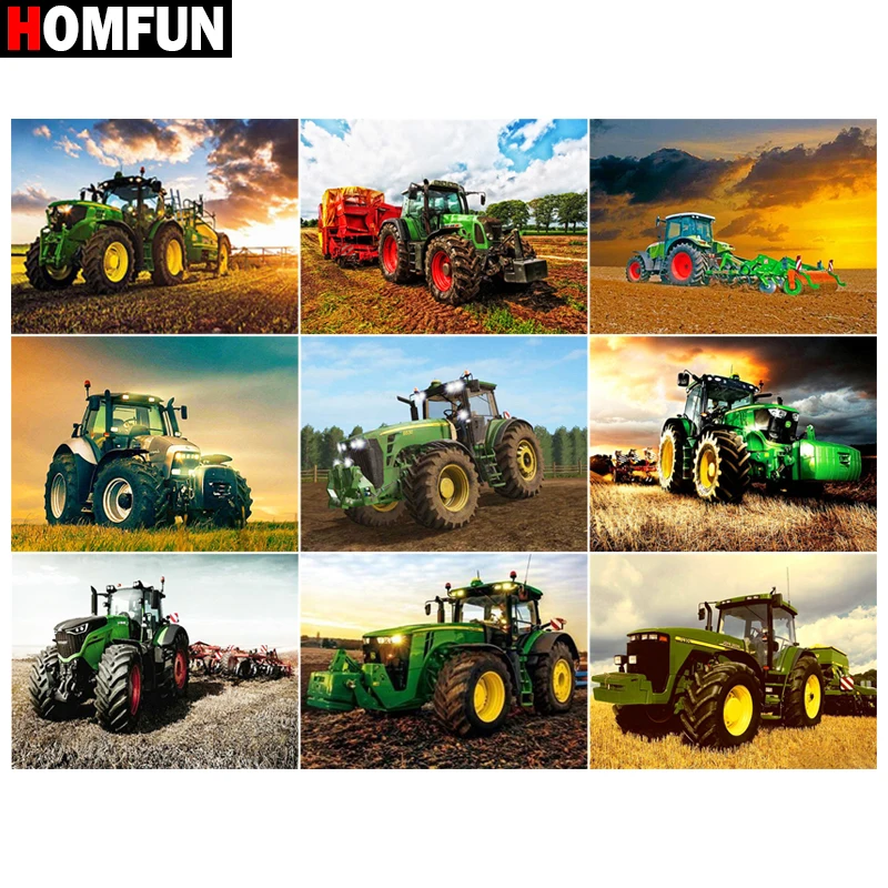 Квадратная/круглая Алмазная 5D картина HOMFUN сделай сам вышивка крестиком Урожай