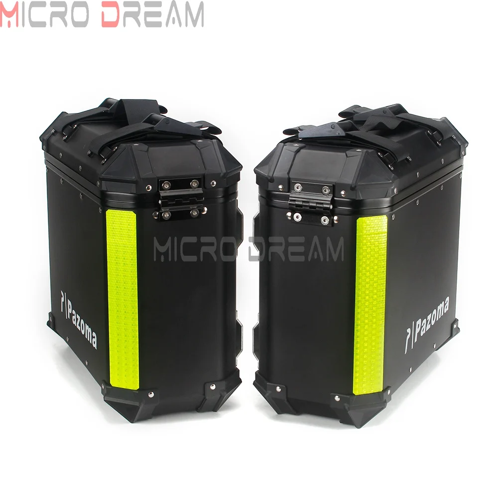 2x 36L алюминиевый боковой Чехол для мотоцикла с быстроразъемным монтажным