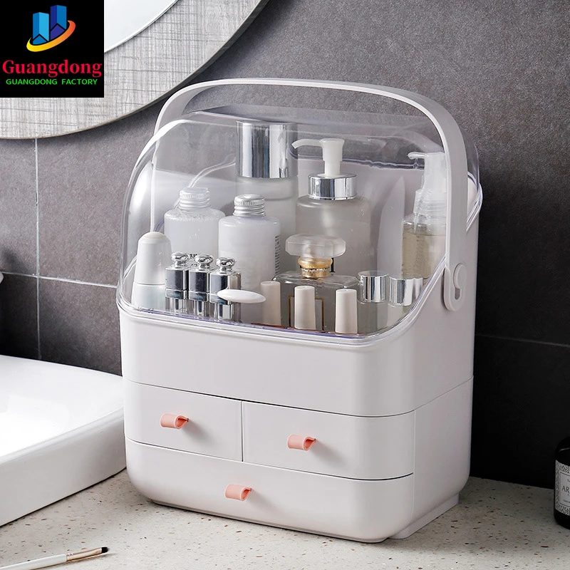 

Cosmetic Storage Box Makeup Organizer Drawer Large Capacity Jewelry Nail Polish Makeup Container Portable Cosmetic Organizer Box