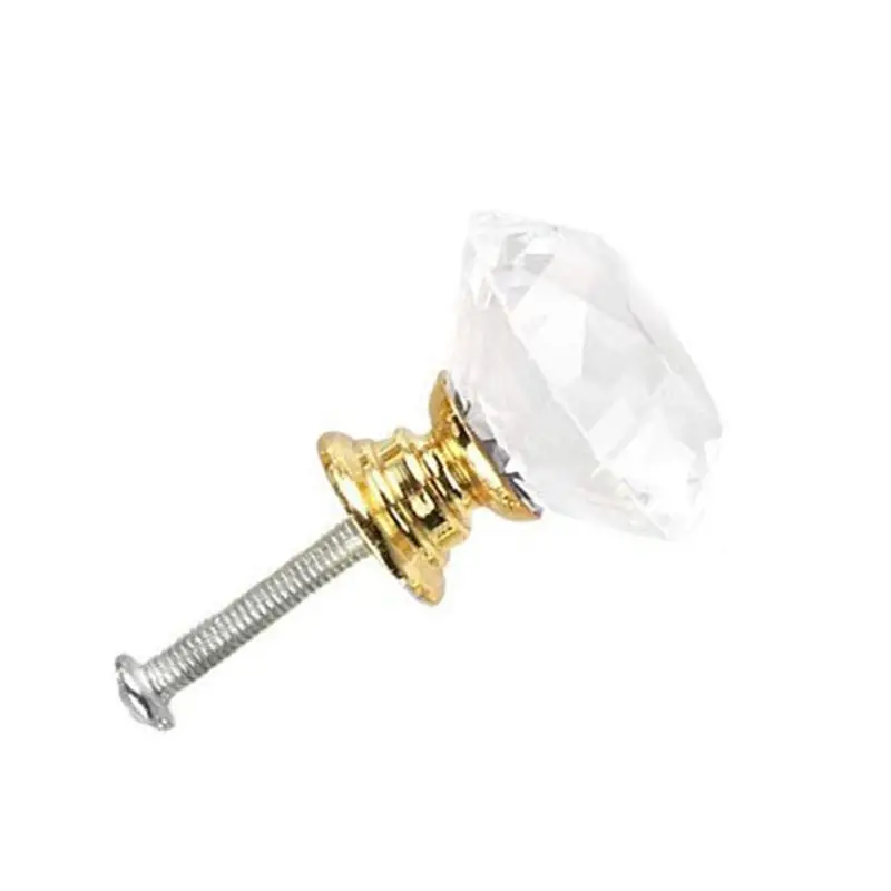 Прозрачные стеклянные дверные ручки 30 мм ручка для шкафа выдвижная ящика