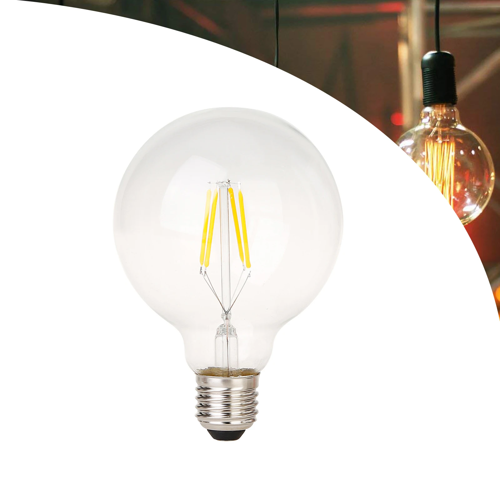 Винтажные светодиодсветодиодный лампы накаливания G95 4 Вт E27 ретро лампа Эдисона