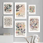 Абстрактная Северная Настенная картина Matisse с лепестками цветов на рынке растений, постеры и принты на холсте для декора гостиной