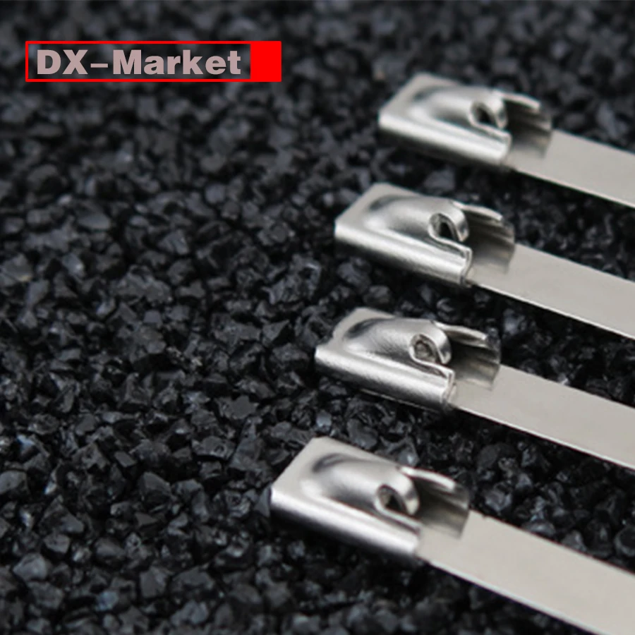 7.9*1000 Ball Self-locking Cable Ties 100 Pieces 304/316 Stainless Steel 7.9mm Marine Tie C020 |
