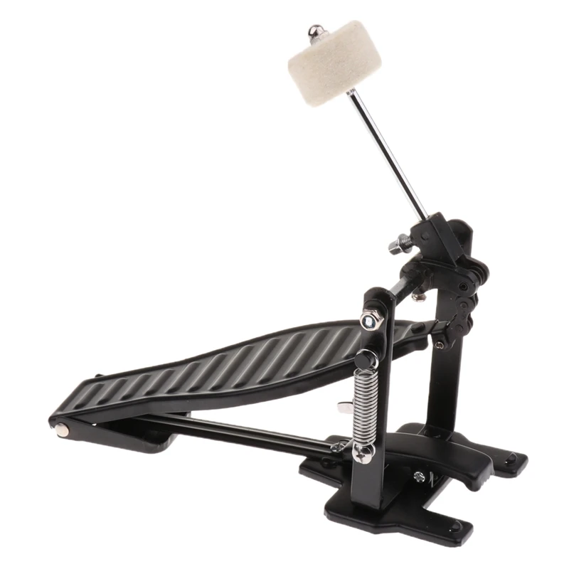 Aluminium Alloy Single Spring Bass Children Drum Pedal Adjustable Stroke with Wool Beater Percussion Replacement Accessories new