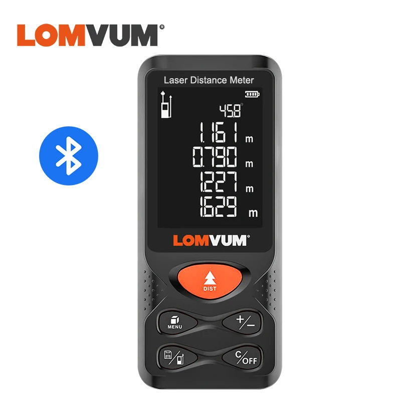 

LOMVUM Bluetooth Laser Distance Meter Trena Laser Measuring Tape Handheld Metre Laser лазерная рулетка дальномер лазерный