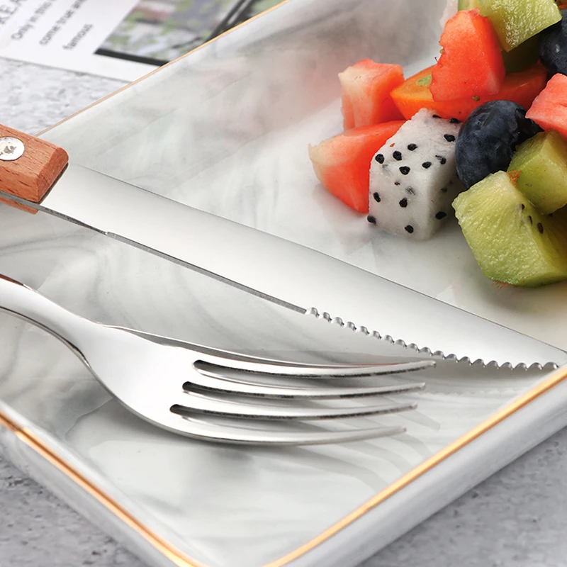 Tablewellware Нержавеющая сталь набор столовых приборов вилки ножи ложки Кухня посуда