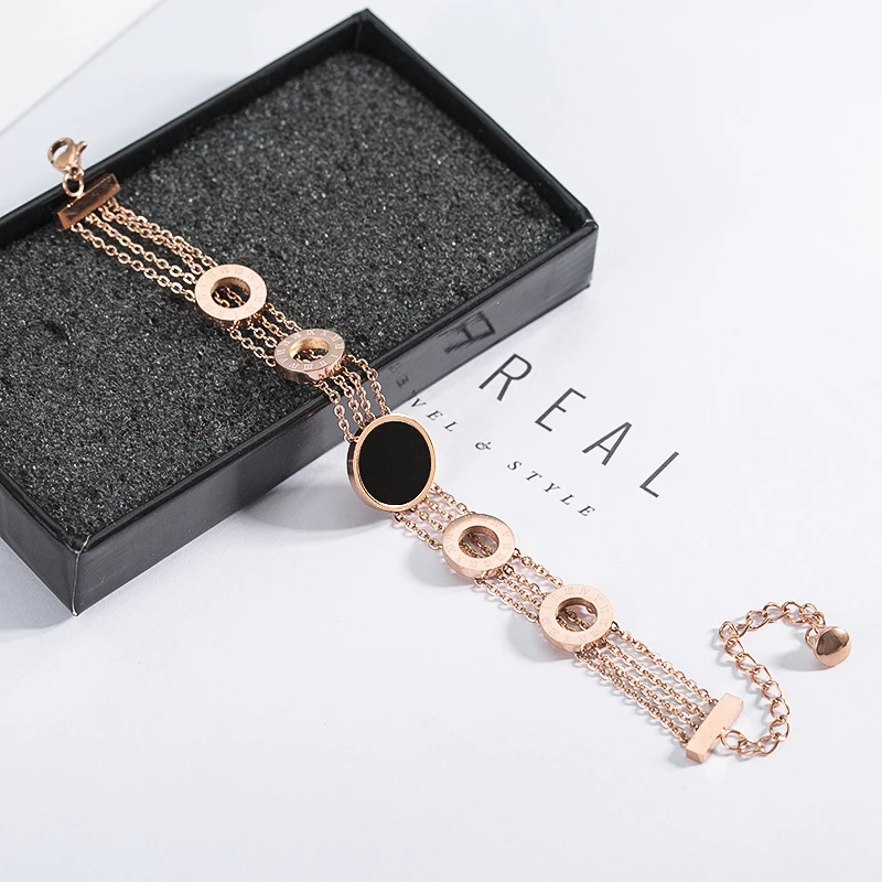 Модный браслет YUN RUO с римскими цифрами женский подарок на день рождения модные