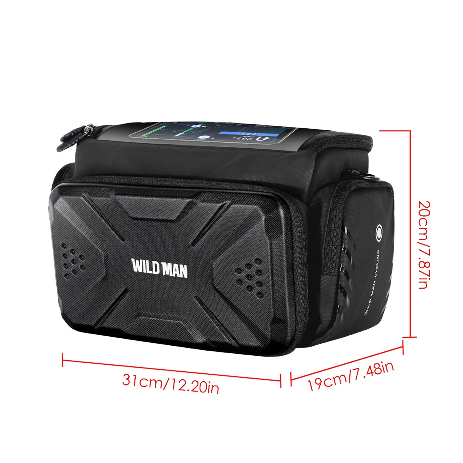 

4L Large-capacity Bicycle Front Bag Set Camera Bag TPU High-sensitivity Touch Screen Reflective Design Cycling Accessories
