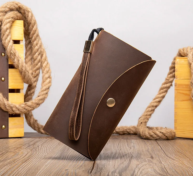 Кошелек MAHEU из натуральной кожи многофункциональный бумажник для покупок с