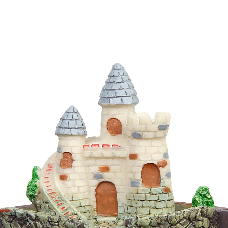 

Mini House Figurines Resin Flower Pot For Herb Cacti Succulent Plants Planter Ho