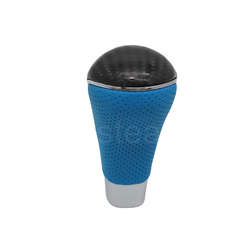 Universal Genuin Leather Real Carbon Fiber Car Manual Automatic Gear Shift Knob Shifter Lever For Ford Toyota Lexus Volkswagen | Автомобили