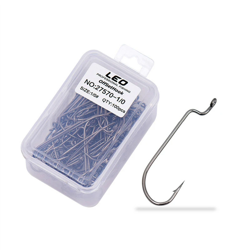 100 шт./кор. бронзовых морских рыболовных крючков из высокоуглеродистой офсетная