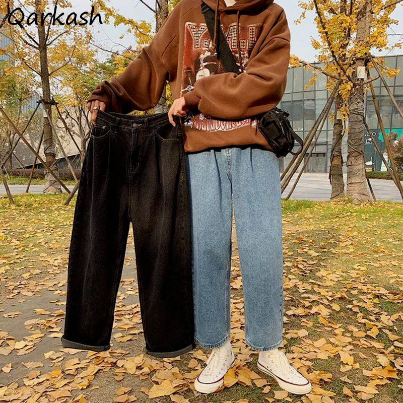 

Oversize Jeans Women Japanese Style Baggy Leisure Unisex Popular Streetwear Harajuku Chic All-match Simple Daily Teens Vintage