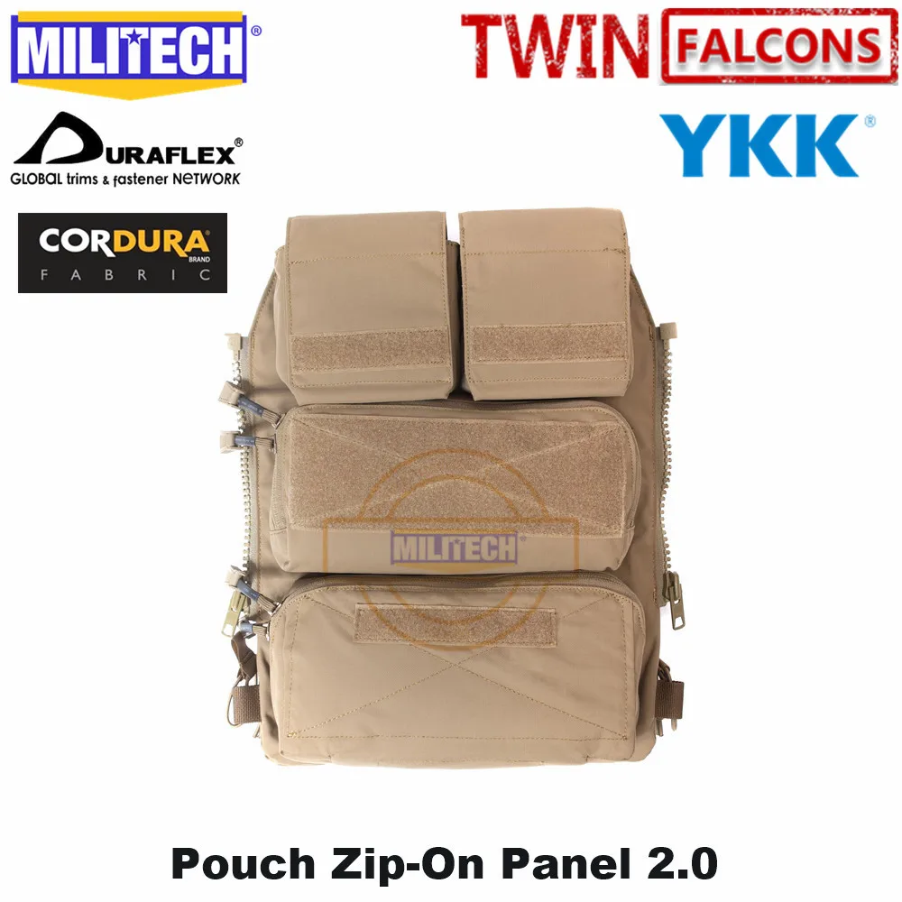MILITECH Crye CP 2,0 на молнии сумка панель платформа для JPC CPC AVS Военная молния пакет TWINFALCONS TW 500D Delustered Cordura