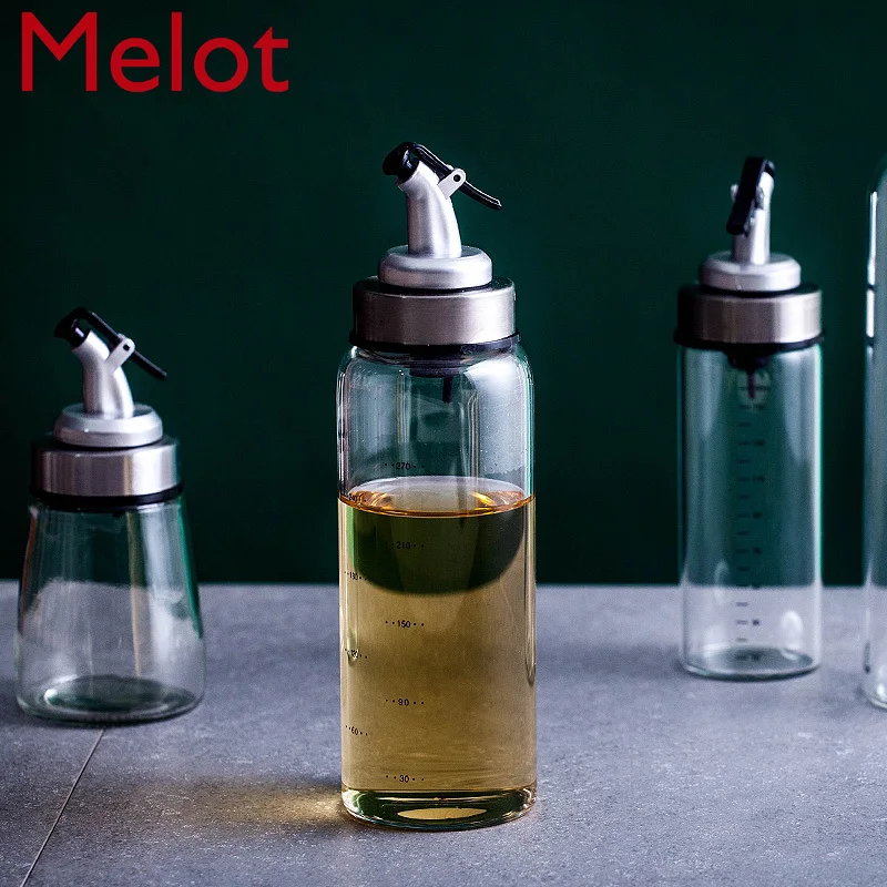 

Oil Bottle Glass Pot Household Large Oil Tank Seasoning Soy Sauce Bottle Vinegar Pot Sesame Oil Small Bottle Kitchen Durable