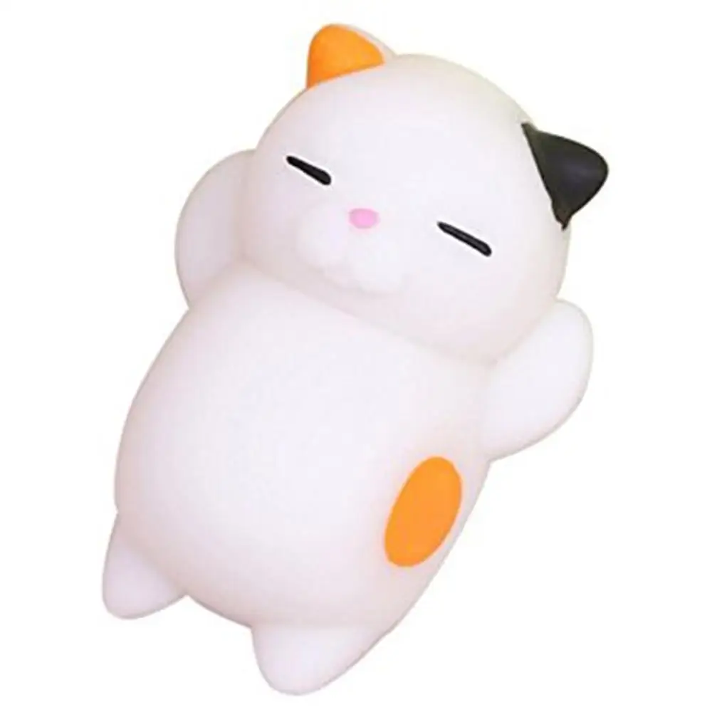 color cat SquishyToy 1 шт., 5 см, милая мультяшная кошка, мягкая игрушка для снятия стресса, подарок - Цвет: color cat SquishyToy