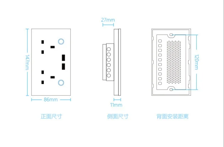 

Compose Sockets for India Market Smart Trending Hot Products touch Wall plug for crystal glass panel Combination WIFI plug base