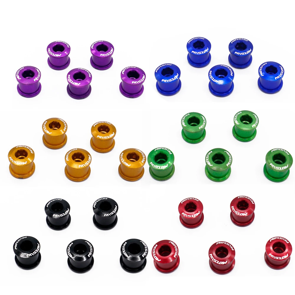 Винты для велосипедной звездочки MTB 5 шт. болт сплав 7075 4 9/6 мм винты дисков Шатунов