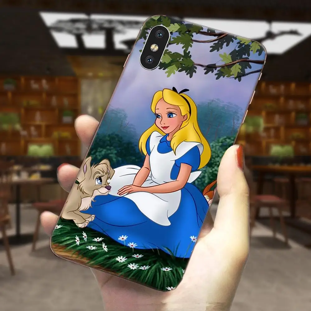 Алиса в стране чудес дизайн мягкий 2017 новое поступление для Huawei P7 P8 P9 P10 P20 P30 Lite Mini