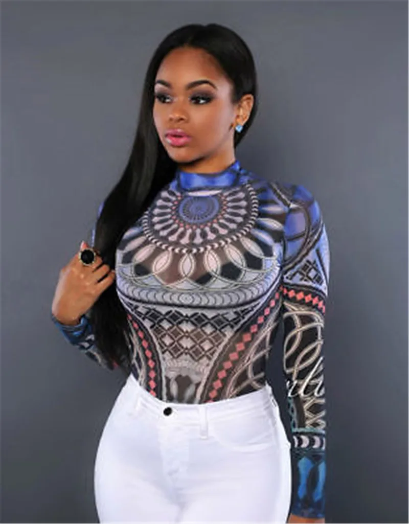 Женский винтажный комбидресс этнический сексуальный облегающий купальник трико