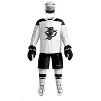 coldoutdoor free shipping vintage ice hockey jerseys print knights logo cheap high quality h6100 4 white set